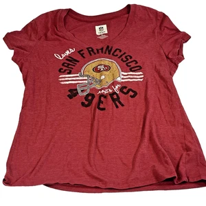 NFL San Francisco 49ers Damen V-Neck T-Shirt Gr. L rot - Bild 1 von 5