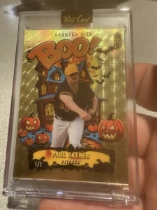 2024 Wildcard Haunted Hits Boo Gold Vinyl Paul Skenes True 1/1 Ultra Rare �� - Bild 1 von 7