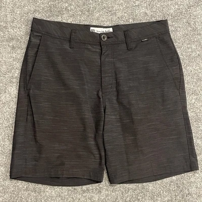 Travis Mathew Golf Shorts Mens 30 Black 8" Performance Stretch Casual Chino - Image 1 of 4