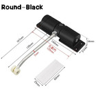 1pc 30kg Adjustable Tension Automatic Door Closer Spring Hardware Set White