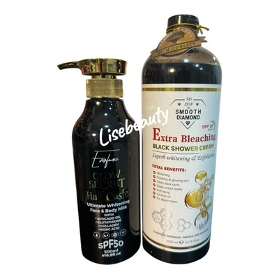 Glow Secret Body Lotion SPF 50+ Smooth Diamond Extra BleachN Shower Cream SPF30 - Image 1 of 2