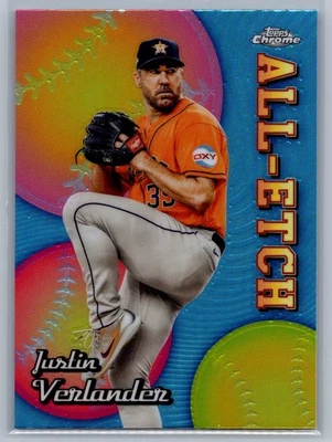 2024 Topps Chrome #CAE-12 Justin Verlander Chrome All-Etch - Image 1 of 2