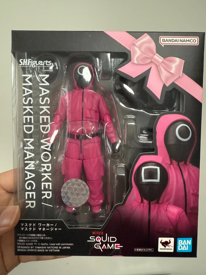 Bandai S.H. Figuarts Squid Game Masked Manager/Worker Action Figure Toy New - Image 1 of 4