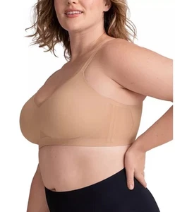 Honey Love CrossOver Wireless Bra Sand Size Large - Picture 1 of 5