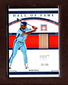 2020 Panini National Treasures HOF Materials TIM RAINES #HFM-TR 30/99 (jersey #) - Picture 1 of 2