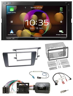 JVC DAB Lenkrad 2DIN Bluetooth USB Autoradio für Skoda Octavia Scout 2004-2009 - Bild 1 von 4