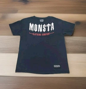 Monsta Clothing Co. Bodybuilding Workout Black T-shirt DS Size Large Made In USA - Picture 1 of 8