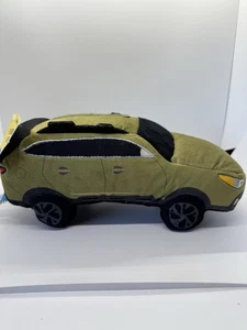 Bark Box "Chewbaru" Subaru Outback Toy Squeaking Plush Green No Roof Carrier - Picture 1 of 10