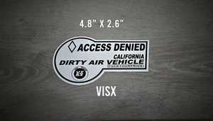 HOV access Denied Bumper Sticker funny fuckyourprius EV electric meme carpool - Foto 1 di 1