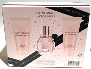 Viktor & Rolf Flowerbomb 30ml EDP+50ml Body Lotion +40ml Cream 3 piece gift Set - Picture 1 of 4