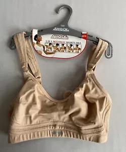 SUJETADOR AMORTIGUADOR TALLA 30D MULTIVÍA 5 EN 1 DEPORTIVO MUJER FITNESS BEIGE DAMAS - Imagen 1 de 6