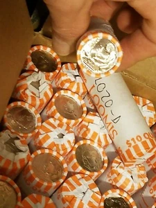 5 Hand Wrapped Rolls 2020 D Vermont Marsh Billings Rockefeller Park BU Quarter - Picture 1 of 3