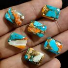 NATURAL SPINY OYSTER COPPER TURQUOISE CUSHION CABOCHON FOR JEWELRY LOOSE GEMSTON