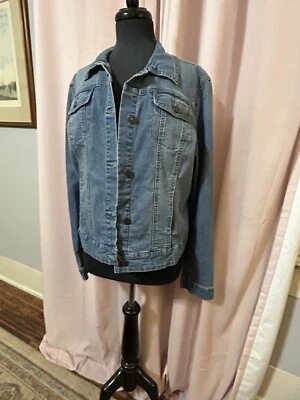 Abrigo de pana vintage para mujer L granero chaqueta abotonada ancha gris ballena suave Foto 1 de 4