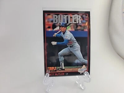 1993 Leaf Triple Play Brett Butler #136 Los Angeles Dodgers Baseball - Image 1 of 4