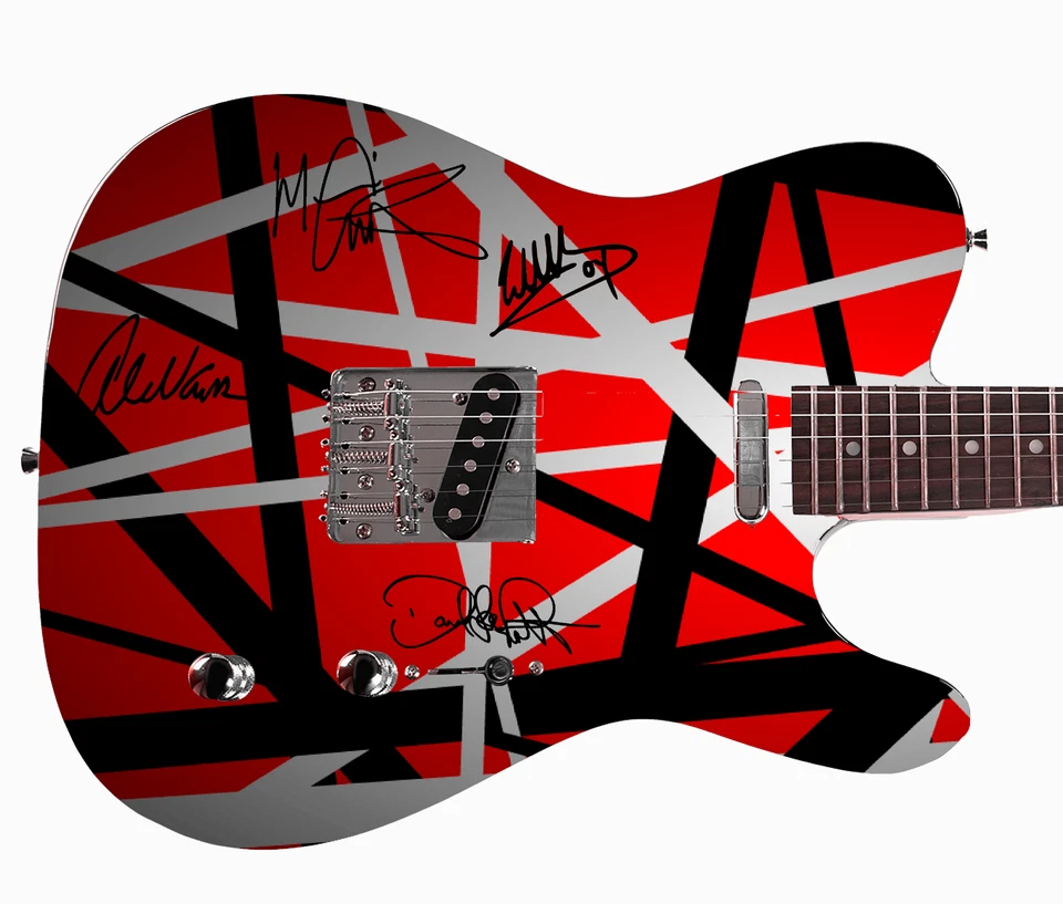 Van Halen Autographed Best of Both Worlds cover  Album LP Dvd Photo Guitar  - Image 1 of 1