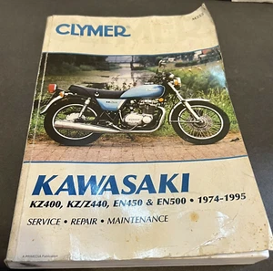 Kawasaki Kz400 KZ/Z440, EN450, EN500, 454 LTD 1974-1995 Clymer Service Manual - Picture 1 of 6
