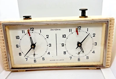 Vintage USSR Chess Tournament Mechanical Clock Timer Jantar Yantar Soviet Rare - Image 1 of 4