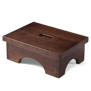 Wooden Bedside Step Stool Indoor & Outdoor Mobility Step Stool- 16.5 Inches x... - Picture 1 of 6