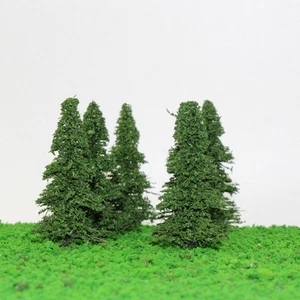 S0403 20pcs 9cm Model Train 1:100 Pine Trees Railroad Scenery TT HO Scale - Picture 1 of 6