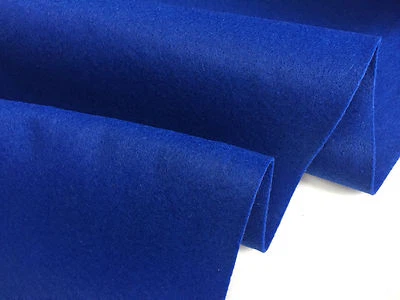 FELT FABRIC Material Craft Plain Colours Polyester 102cm Wide ROYAL BLUE - Image 1 of 3