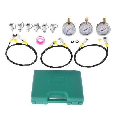 MAXPEEDINGRODS Prüfkoffer Messkoffer Messbox Manometer Schlauch Adapter Hydraulik 250-600 bar