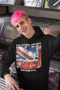 SUDADERA CON CAPUCHA THE STONE ROSES - CASCADA - NEGRA - UNISEX S A 5XL - BRITPOP - REGALO - Imagen 1 de 6