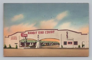 Postkarte Kaninchenohrhöfe & Cafe Clayton New Mexico - Bild 1 von 2