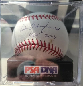 Dave Winfield HOF 2001 Signed OML Baseball PSA Graded 9.5 Mint+ - Picture 1 of 3