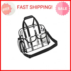 MOFASVIGI Clear Bag Stadium Approved Transparent Waterproof Clear Tote Bags for - Picture 1 of 2