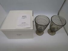 Iittala ARABIA Kastehelmi Glass Pair Set Transparent clear Crystal Pre-owned