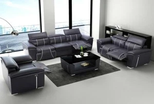 Multifunktions Couch Relax Sofagarnitur Polster Sofa 3+1+1 Sitzer Couchen Sitz - Bild 1 von 7