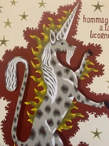 Jean Picart Le Doux (1902-1982) Epreuve d'artiste Hommage à la Licorne - Picture 1 of 12