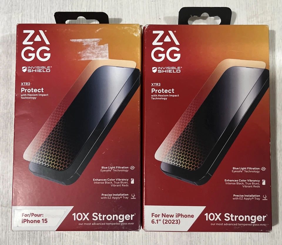 ZAGG InvisibleShield XTR3 Glass Screen Protector Apple iPhone 15