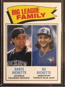 2020 Topps Throwback Thursday TBT #126 Dante Bichette Bo Bichette Blue Jays