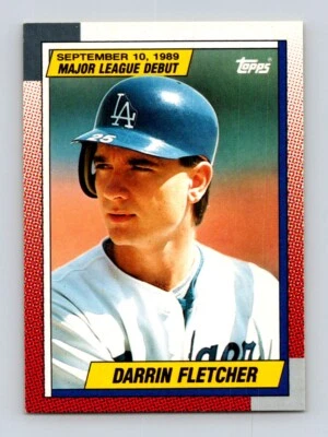 1990 Topps Major League Debut 1989 #38 Darrin Fletcher Los Angeles Dodgers - Image 1 of 2