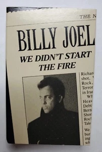 Billy Joel We Didn't Start the Fire Cassette single 1989 - Tape play tested - Picture 1 of 4