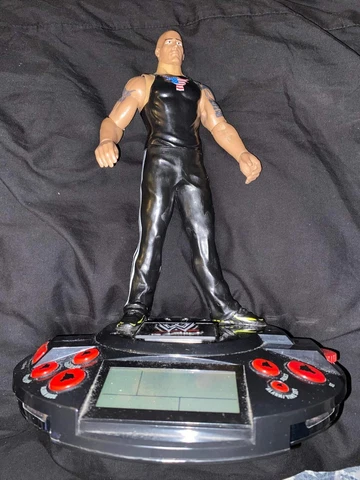 FOR PARTS/PROJECT RARE !!! WWE "The Rock" Alarm Clock/Radio Cover