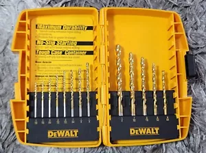 DEWALT DW1363 13-Piece Titanium Split-Point Parabolic Twist Drill-Bit Imperial - Picture 1 of 9