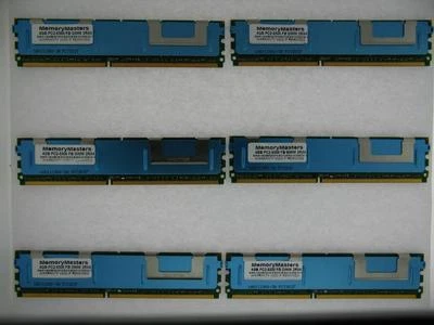 Servidor Dell PowerEdge 2900 24 GB 6x4 GB MEMORIA PC2-5300 ECC totalmente almacenado en búfer Foto 1 de 4