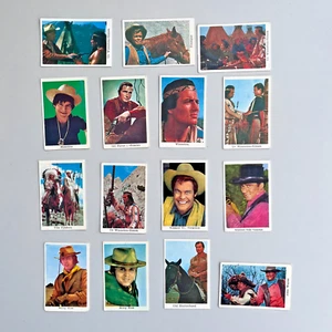 1966-68 Swedish Western Cards Lot (15) - Winnetou, Billy Blue, John Wayne - Foto 1 di 2