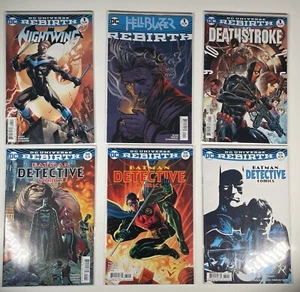 DC Comic Buch 6 Stück Batman Nightwing #1 Hellblazer Deathstroke Rebirth - Bild 1 von 7