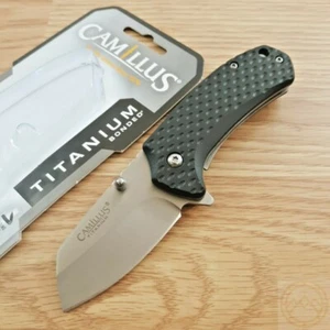 Camillus Bombat Pocket Knife 2.25" 420 Steel Drop Point Blade Black GFN Handle - Picture 1 of 12