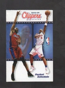 2001-02 LOS ANGELES CLIPPERS POCKET SCHEDULE SPONSORED BY CARL'S JR - Picture 1 of 1