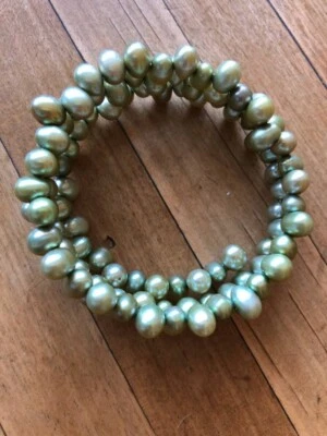 Honora Bracelet 3 Strands of Cultured Pearls Green - Image 1 of 4