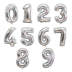 Number Balloon Birthday Big Size Gold Sliver Rose Gold Wedding Party Decorations