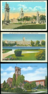 3 POSTCARDS - HIGH SCHOOLS, DENVER, CO - Picture 1 of 1