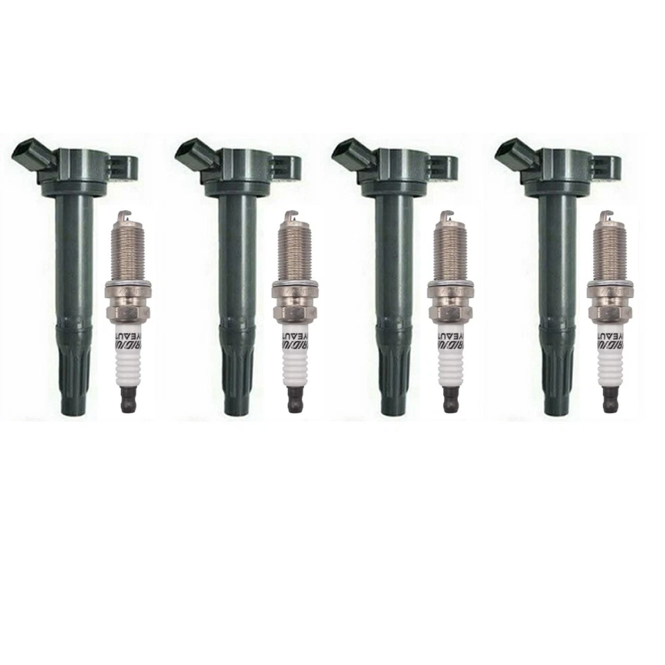 Bobinas de encendido 4 piezas + bujías 4 piezas para Toyota RAV4 L4 2009-2018 2,5 L UF487 Foto 1 de 4