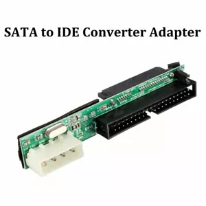 Serial ATA SATA Female to 3.5" IDE/PATA 40 Pin Male Adapter Hard Drive Converter - Picture 1 of 5