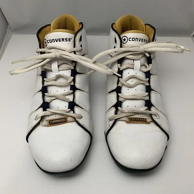 Vintage Converse ALL STAR Leather Uppers Men's Size 9 - 3/4 High Basketball - Image 1 of 4